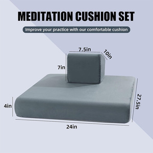 Yoga Meditation <b>Cushion</b> Sloping Surface <b>Pad</b> Cotton Portable Futon Seat <b>Cushion</b> For Zen Sitting Practice - Product Image 3