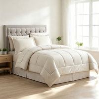 Ensemble de literie 7 pièces en microfibre légère et douce, comprenant un couette solide, pour toutes les tailles de lits, décoration de chambre