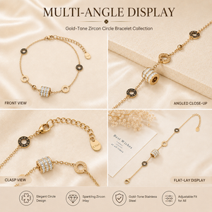 Bracelet en zircon coloré en forme de cœur, en acier inoxydable, bijoux de mode pour femmes, OEM ODM Vefiery - Product Image 3