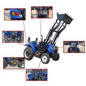 Tracteur agricole compact 4x4 de 50 CV, 80 CV, 100 CV avec cabine, chargeur, excavateur ou pelle arrière - Product Image 2