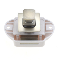 Loquet de meuble à bouton-poussoir YH2954 pour bateau, camping-car, caravane, verrouillage sans clé pour aménagement maritime, alliage de zinc + ABS, finition pulvérisée