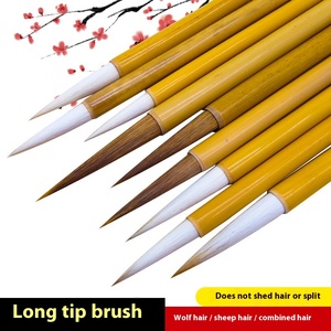 Vendita calda donnola/capelli di capra cinese pennello per calligrafia naturale colore bambù Weizhuang marca taglie S/M/L pennello - Product Image 3