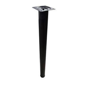 60x870mm Round Black Breakfast Bar <strong>Leg</strong> - Product Image 5