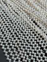 Perles d'eau douce naturelles blanches Edwin, qualité AAAAA, 4,5-5 mm, presque rondes, brillantes, exquises, perles en vrac pour la fabrication de bijoux