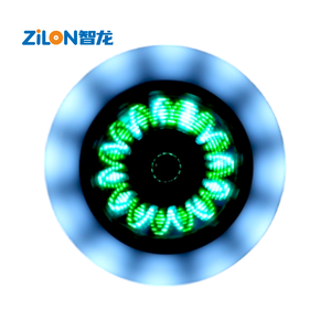 Roues de patins à roulettes LED programmables 100x24mm, logo graphique personnalisable, roues lumineuses, imperméables, durables, en PU pour roller - Product Image 2