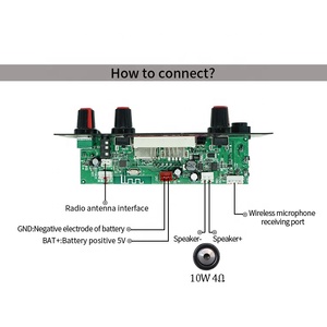 JQ Bo Mạch Khuếch Đại Bluetooth Loa 10W 3.7V Mô-đun Khuếch Đại Bluetooth - Product Image 3