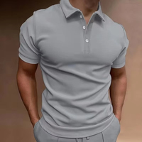 T-shirts polo surdimensionnés pour hommes Vêtements de golf unis au design personnalisé Motif imprimé brodé Blanc en polyester à séchage rapide