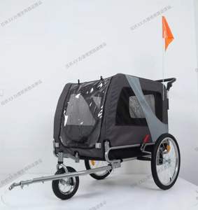 अनुकूलित पालतू ट्रेलर फोल्डेबल लोहा स्टील तीन-पहिया कुत्ते बिल्ली साइकिल ट्रेलर के लिए जॉगर कार्ट ट्रॉली - Product Image 1