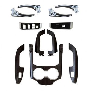 Para Land Cruiser LC300 1- Deepwood (Madera Oscura), 2- Bright Wood (Madera Brillante), 3- Fibra de Carbono [Kit de Madera de Melocotón] para Land Cruiser LC300 1- Deepwood - Product Image 2