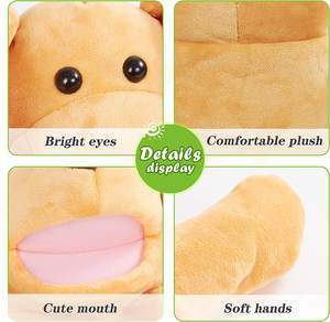 2025 <span class=keywords><strong>Muppets</strong></span> suave de mano cachorro perro marioneta encantador juguete de peluche para niños adultos PP bolsa de algodón tipo regalo Inteligencia desarrollada - Product Image 3