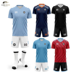 Ademend voetbaltenue en trainingshirt op maat, cool design, professioneel teamuniform, korte mouwen, hittetransferprint - Product Image 2