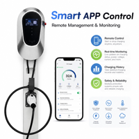Cargador de CA para vehículos eléctricos de 22 kW con 2 pistolas, cable de carga EV Tipo 2 a enchufe CEE UK, cargadores de pared EV de 22 kW, OEM ODM