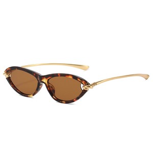 Lunettes de soleil tendance pour femmes <span class=keywords><strong>Bettega</strong></span>, style œil-de-chat, UV400, métal PC, polyvalentes, style streetwear avec nœud décoratif - Product Image 3