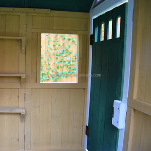 Casa de Juegos de Madera Resistente para Niños, Tienda de Juego para Exteriores con Estación de Servicio, Buzón y Chimenea Decorativa - Product Image 4