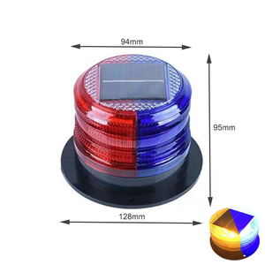 Luz de Advertencia Magnética Solar IP65, Luz Estroboscópica para Automóvil, Camión, Vehículo, Luz de Advertencia Ámbar, Señal de Emergencia con Sensor Automático - Product Image 3
