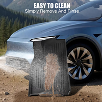 Tapis de sol pour Tesla Model Y Juniper, accessoires, ensemble de 8 tapis de sol avec tapis de coffre arrière, tapis de coffre avant, tapis de seuil de porte