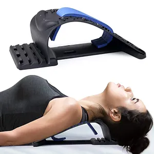 Magnetoterapia ajustável com 4 níveis, dispositivo de tração cervical para relaxamento das costas, ombro, relaxamento muscular, alinhamento da coluna