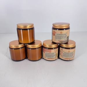 เทียนหอมถั่วเหลืองทำมือ กลิ่นวานิลลา มะพร้าว และเวทิเวอร์ ขนาด 4 ออนซ์ ในโถแก้ว สำหรับตกแต่งบ้านใหม่ในช่วงฤดูใบไม้ร่วง - Product Image 2