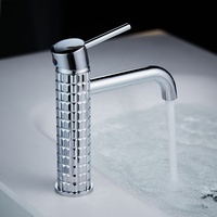 Robinet de lavabo mural en cuivre GEASAM, monocommande, cartouche céramique, finition miroir, pour la distribution aux revendeurs