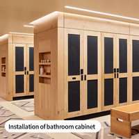 Serrure de porte en bois biométrique noire avec contrôle d'accès par empreinte digitale, serrure numérique pour armoire avec carte mémoire, mot de passe dynamique et carte NFC