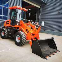 Radlader Hoflader, Hoftrac Kleiner Mini-Frontlader ZL15F mit CE EPA Schneeschaufel und Schneeschaufelkopf 4-in-1 Schaufel