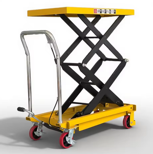 Small Mini Movable Lift Scissor Platform 2m 350kg 500kg <strong>Hydraulic</strong> <strong>Lifter</strong> <strong>Hand</strong> Manual Lift Table - Product Image 1