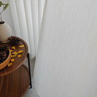 Tissu de rideau transparent à paillettes de luxe moderne, voile de fenêtre 100 % polyester doux et lisse, sans plis, textile de maison pour salon