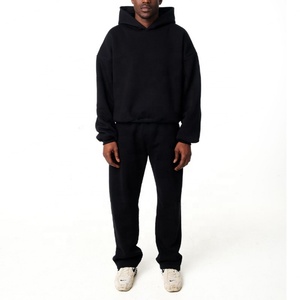 Sudadera con Capucha de Felpa Francesa de Primera Calidad con Logotipo Personalizado, Sudadera Informal de Doble Capa de 320 g/m², Sudadera Corta Extra Grande - Product Image 1