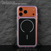 Étui de téléphone portable magnétique antichoc double couche IMD couleur unie originale de qualité supérieure pour iPhone 17 Pro Max avec logo personnalisé