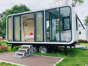 Casa prefabbricata con una camera da letto in stile <span class=keywords><strong>classico</strong></span> con cucina a vista <span class=keywords><strong>soggiorno</strong></span> bagno-per hotel con Design a cabina Apple - Product Image 5