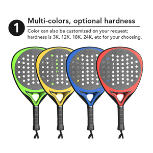 Alta calidad personalizado Popular 18K Custom Padel Court Padel Tennis Full Carbon Padel Raqueta - Product Image 2