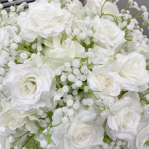 ดอกกุหลาบผ้าไหมประดิษฐ์หลากสีคุณภาพสูง ขายดี ขนาดใหญ่ 50-70 ซม. เหมาะสำหรับตกแต่งโต๊ะงานแต่งงาน - Product Image 5