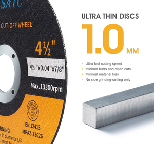 En stock 400 pièces Disques de coupe 115 mm ultra-minces 1 mm pour métaux, acier, métaux ferreux Livraison rapide Disques pour <span class=keywords><strong>meuleuse</strong></span> d'angle - Product Image 3
