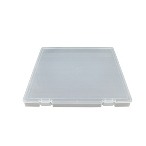 Transparent Plastic A4 Document Storage Box Rectangle 33.5x34x3cm Covered Office Stationery Organizer - Product Image 5