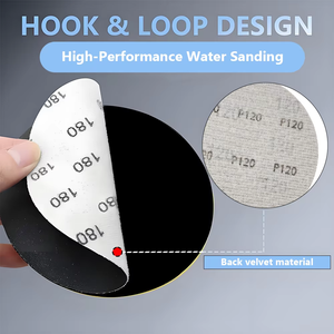 Disco de papel de <span class=keywords><strong>lija</strong></span> trasero autoadhesivo de 4,5 "al por mayor buen <span class=keywords><strong>precio</strong></span> P60 P5000 disco abrasivo de alta dureza de 115mm para pulido de coche OBM - Product Image 3