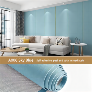 Vente en gros de rouleaux de <span class=keywords><strong>papier</strong></span> <span class=keywords><strong>peint</strong></span> non tissé auto-adhésif <span class=keywords><strong>gris</strong></span> <span class=keywords><strong>clair</strong></span> Décoration de bureau et de maison en coton minimaliste moderne - Product Image 3