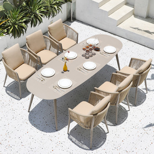 Modern <b>Outdoor</b> Aluminum Dining <b>Table</b> and Chairs Set-Waterproof Garden Furniture for Villa Patio Restaurant Use ZL-1201 Modern De - Product Image 5