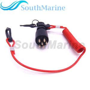 175974 5005801 Interrupteur d'allumage et ensemble de clés avec cordon pour <span class=keywords><strong>moteur</strong></span> hors-bord OMC Johnson <span class=keywords><strong>Evinrude</strong></span> 40-200HP - Product Image 2