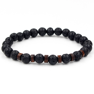 <span class=keywords><strong>Bracelet</strong></span> Homme Perles de Pierre de Lune Naturelle Vente en Gros Usine Bijoux Bouddha Tibétain Pulseras Bracelets Perlés Homme en Pierre de Lave - Product Image 4
