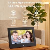 Marcos de Fotos Digitales Inteligentes Inalámbricos con Reloj Despertador, Calendario, Música, Reproducción de Audio, Fotos y Vídeos, Control Remoto, Álbum de Fotos