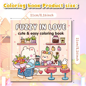 Libro de Colorear Acogedor y Agradable para Adultos y Niños, Diseños Sencillos, Lindos, Audaces y Fáciles para el Estrés y la Relajación - Product Image 4