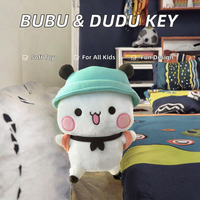 HY Factory Vente en gros 20cm Peluche douce en coton Bubu et Dudu style dessin animé Porte-clés en peluche Jouets en peluche Cadeaux de Noël pour enfants