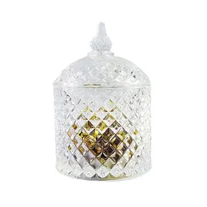 Giá Rẻ Bán Hot Hình Dạng Độc Đáo Handmade Glass Chân Kẹo Jar Với Nắp