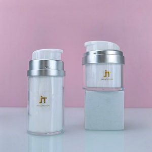 Fabricantes de Envases para el Cuidado de la Piel, Botella Dispensadora de Emulsión de 15 ml, 30 ml, 50 ml, Juego de Botellas Cilíndricas Rotatorias al Vacío - Product Image 2