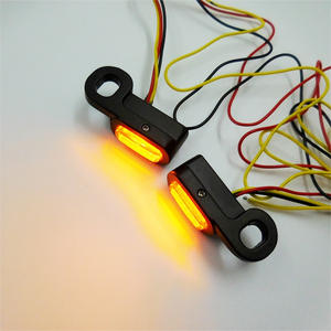Luz de señal de giro de motocicleta <span class=keywords><strong>Mini</strong></span> luz de conducción adecuada para <span class=keywords><strong>Harley</strong></span> Glide Softail manillar señales de giro LED señales de giro - Product Image 4