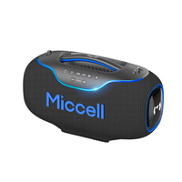 Haut-parleur Bluetooth puissant de 350W avec lumières LED et microphone intégré pour les fêtes en plein air, les réunions à domicile et les amoureux