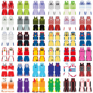 Venta al por mayor malla en blanco sublimado puntada ropa de baloncesto personalizado nombre del equipo de secado rápido estudiante baloncesto Jersey baloncesto Top - Product Image 5