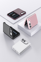 Coque de téléphone mate translucide antidérapante pour iPhone Duo, protection de l'objectif, prise en main confortable, surface pliable durable, étui Duo, étui pour lunettes