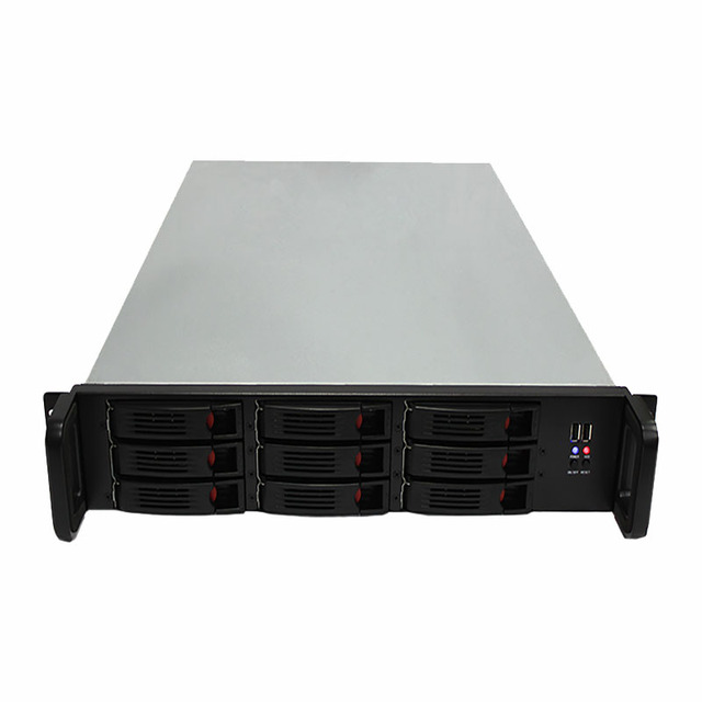 1U 2U 3U 4U Rack Mount 9 Bays Hot Swappable Server case Network Attached Storage Server Chassis