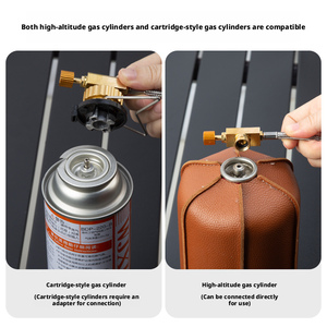 Réchaud de <span class=keywords><strong>camping</strong></span> pliable et portable pour eau bouillante, fourneau à gaz extérieur infrarouge à flamme puissante, réchaud à gaz portable avec brûleur séparé et coupe-vent - Product Image 4
